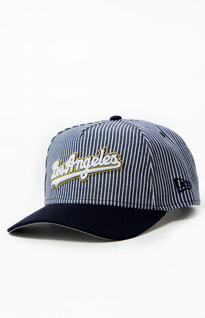 x PS Reserve LA Dodgers Striped Denim 9FORTY Hat image number 3