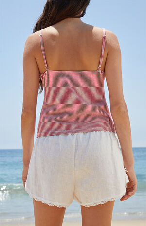 Red Striped Tiffany Tank Top image number 4