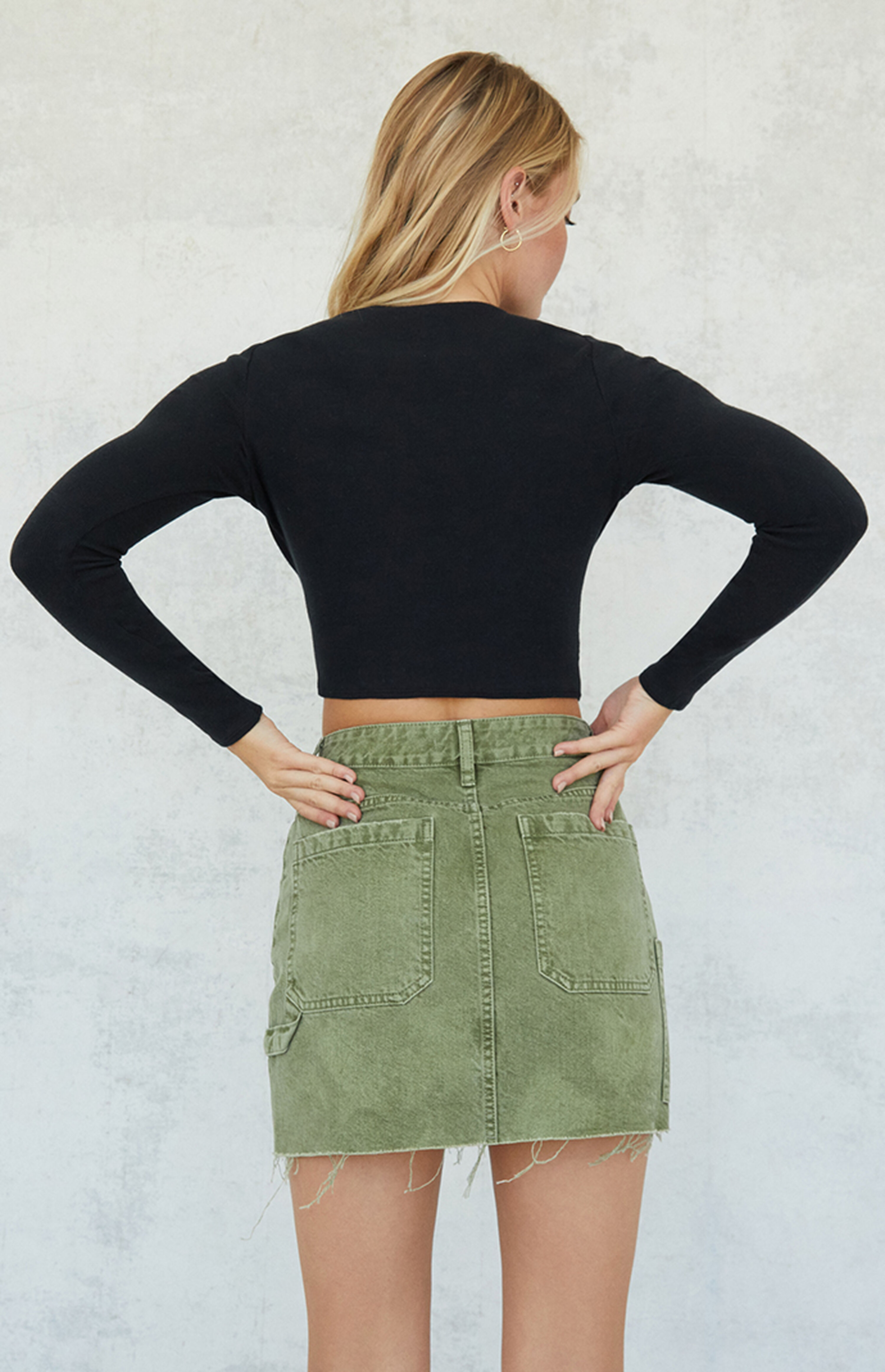 PacSun Green Cargo Mini Skirt PacSun
