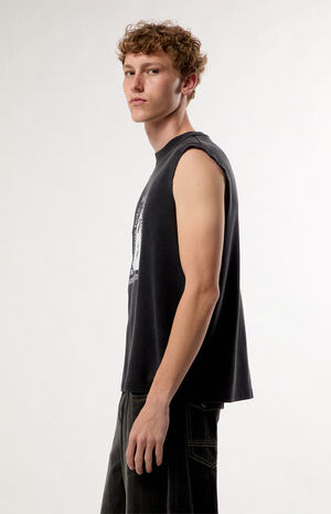 Moments Fade Waffle Knit Muscle Tank Top image number 2