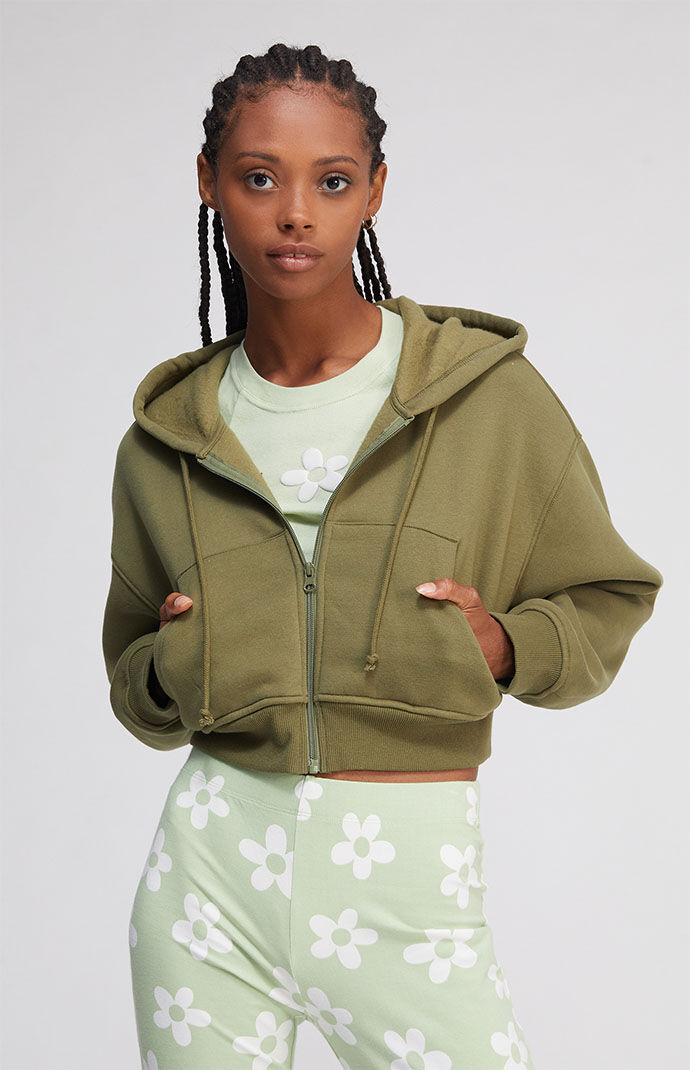 Cropped boxy sale hoodie