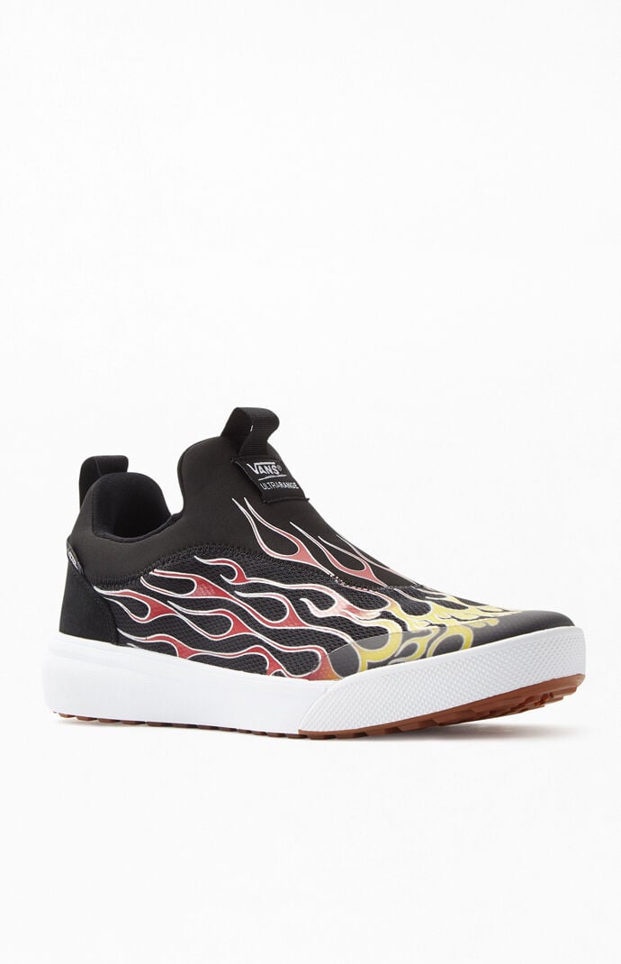 vans mash up flames slip on