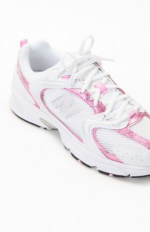 White & Pink 530 Sneakers image number 6