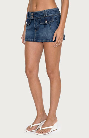 Rae Denim Mini Skort image number 2