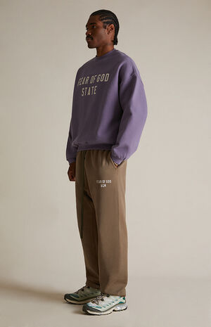 Lavender Heavy Fleece Crew Neck Sweatshirt image number 6