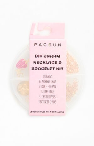 Gold DIY Cham Necklace & Bracelet Kit image number 1