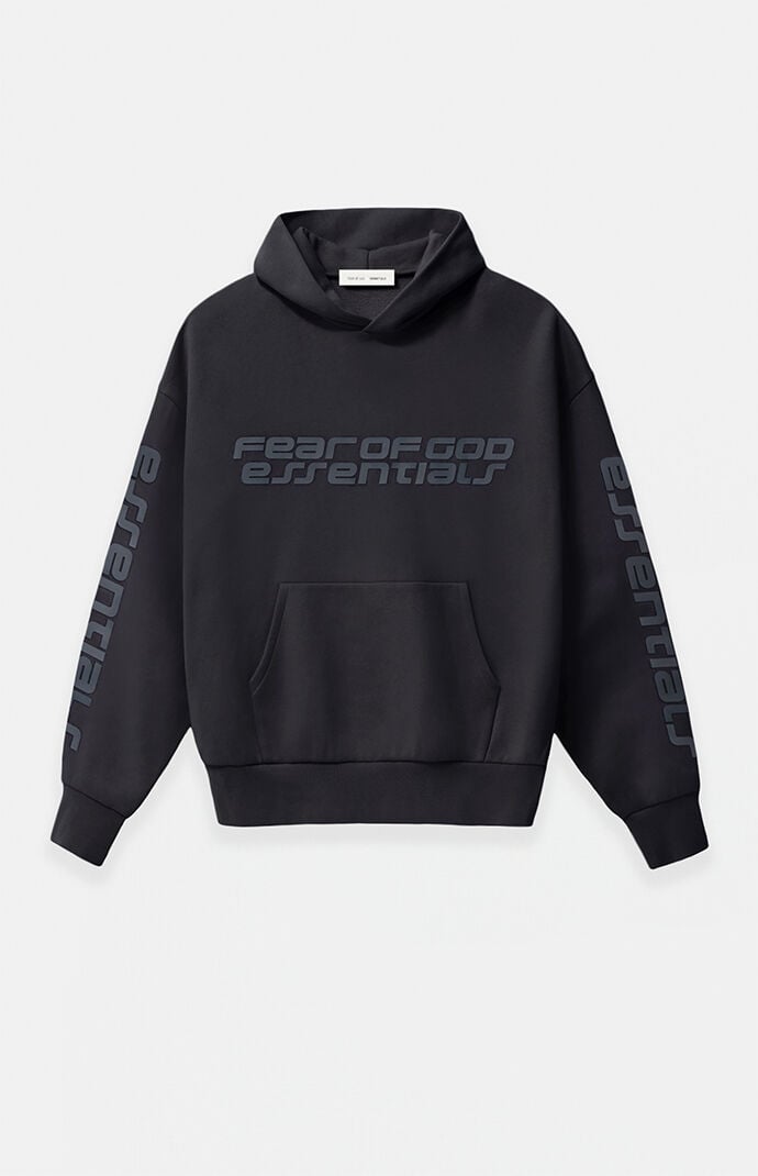 Fear of God ESSENTIALS Vintage Black '90s Fleece Hoodie