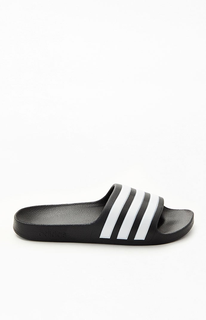 Adilette aqua slides shop black