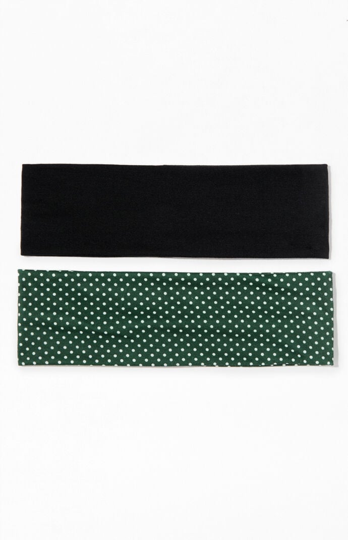 LA Hearts 2 Pack Polka Dot & Solid Headbands