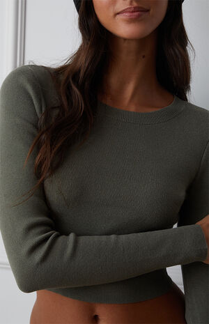 Mirah Long Sleeve Cropped Sweater image number 2