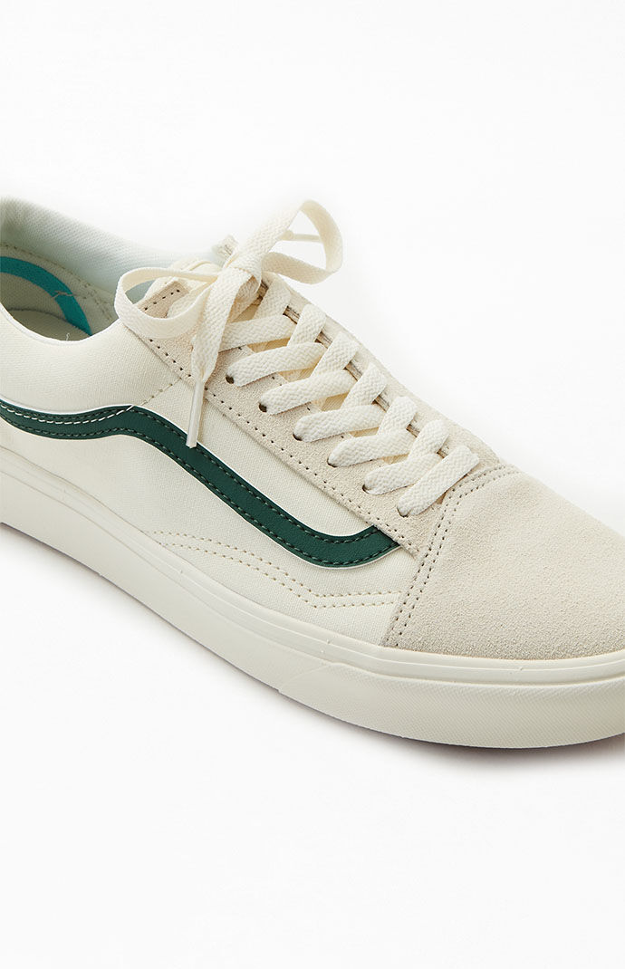 Vans Green White ComfyCush Old Skool Shoes PacSun