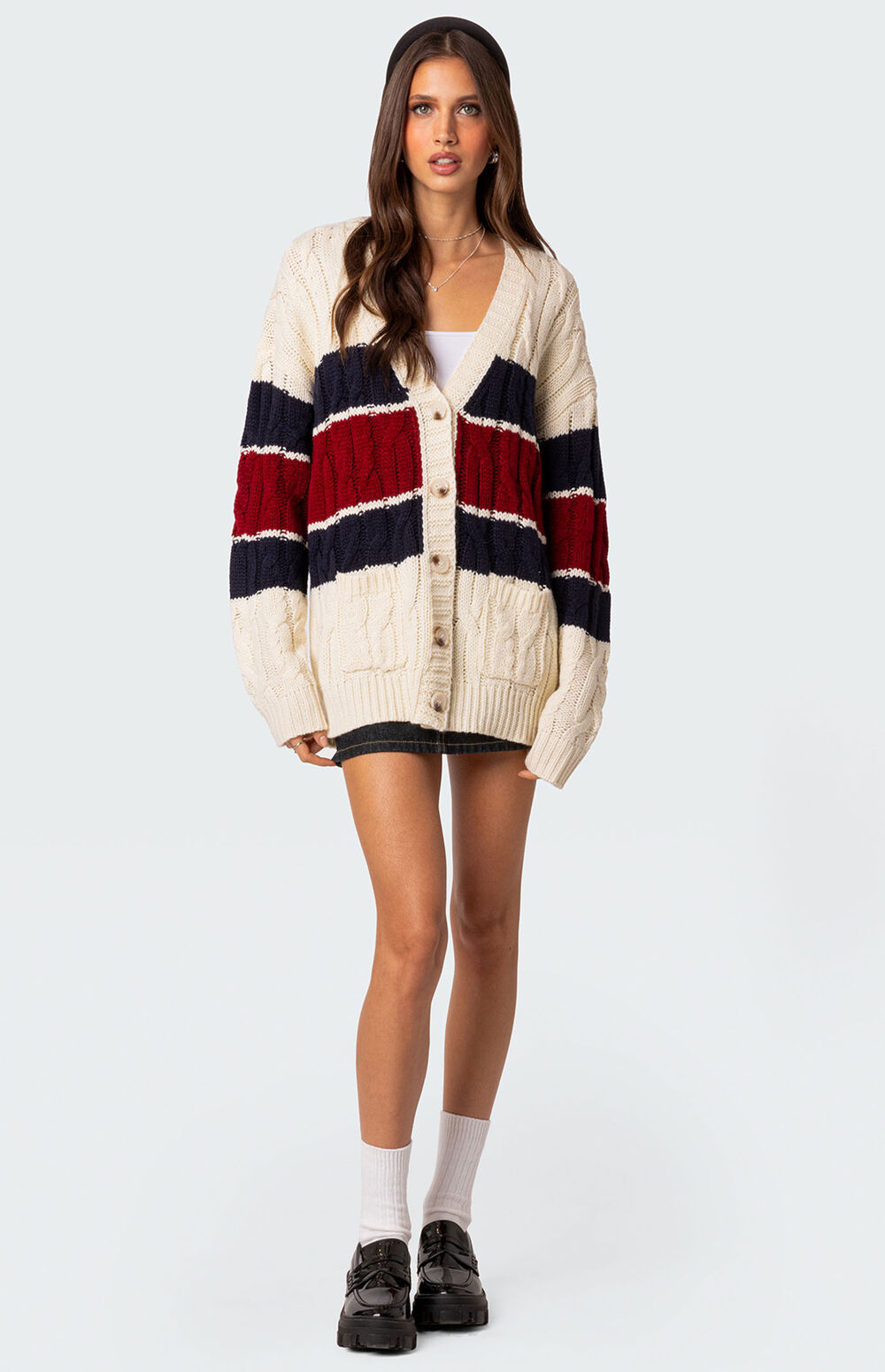 Tinsel Knit Slim Cardigan