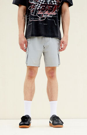 Gray Cargo Shorts image number 3