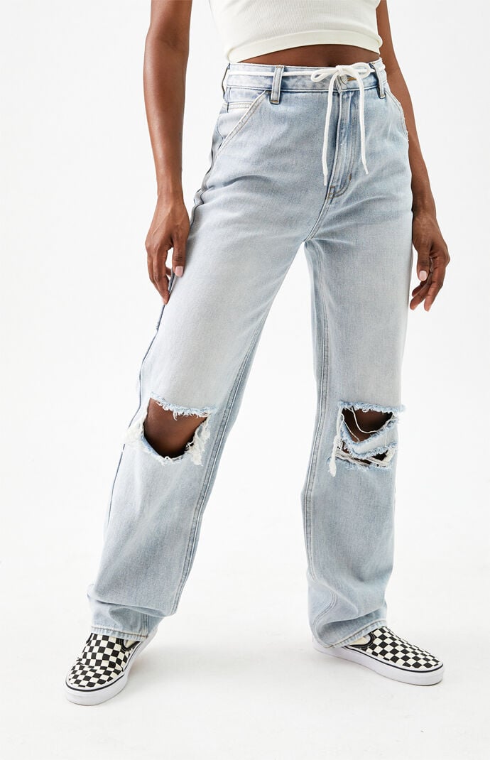 Light Blue '90s Boyfriend Carpenter Pants