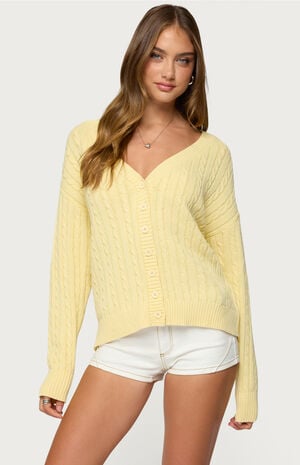 Francine Oversized V Neck Cardigan image number 1