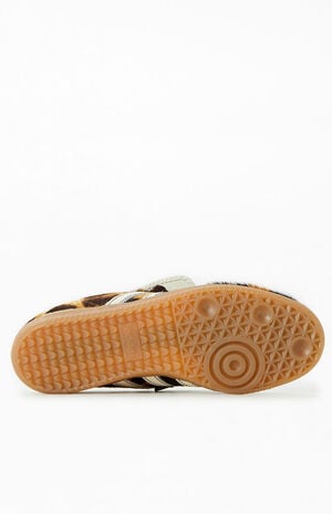 x Wales Bonner Samba Pony Leopard Shoes image number 4