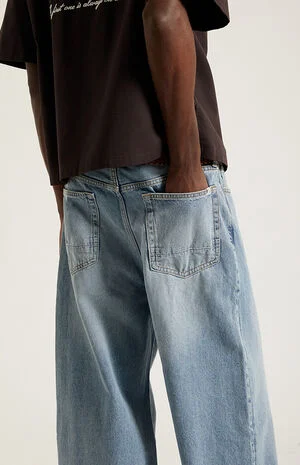 Blake Extreme Baggy Jeans Light Indigo image number 5