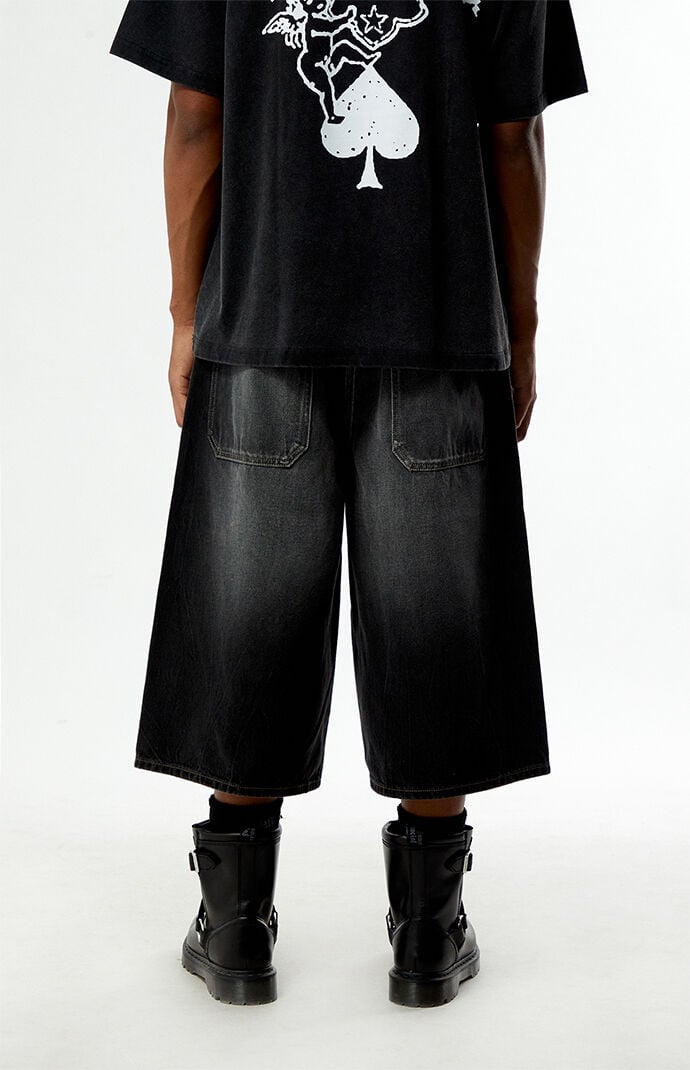 Pacsun Blaine Ultra Baggy Denim Shorts Washed Black | Pacsun