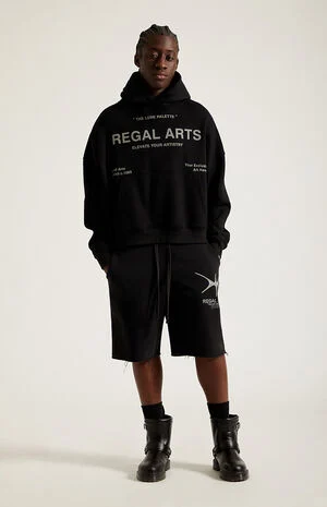 Regal Arts Fleece Baggy Sweat Shorts image number 6