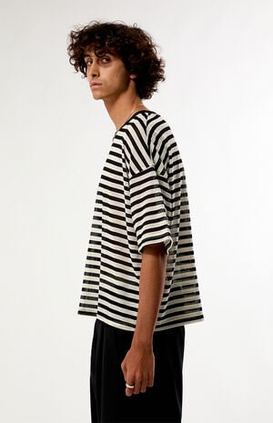 Striped Mesh Football Jersey image number 3