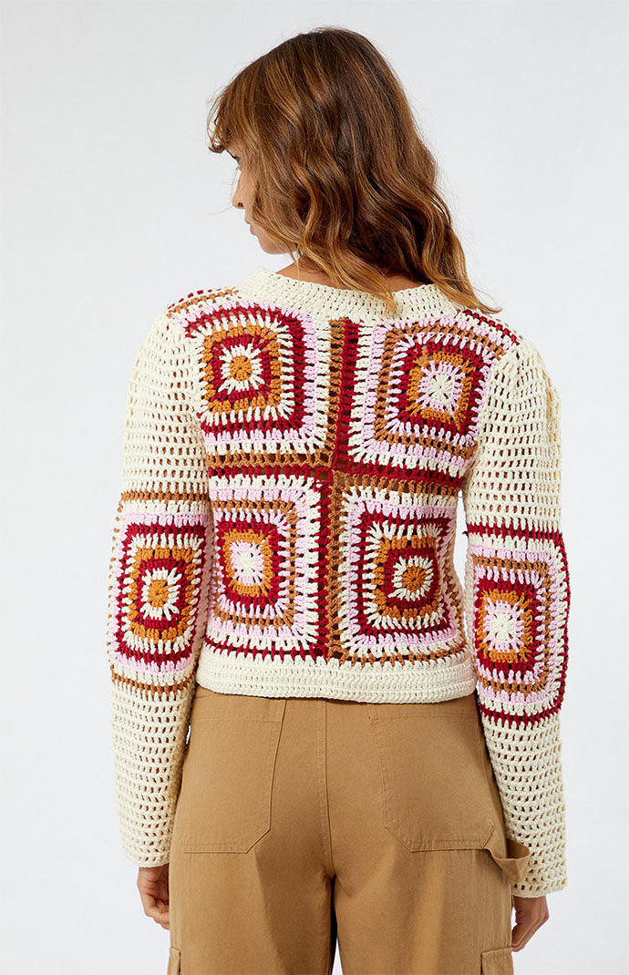 シンプル♪】Mame Kurogouchi Floral Motif Chunky KnittedTop