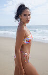 Multicolor Kylee Side Tie Bikini Bottom Multicolor Kylee Side Tie Bikini Bottom image number null