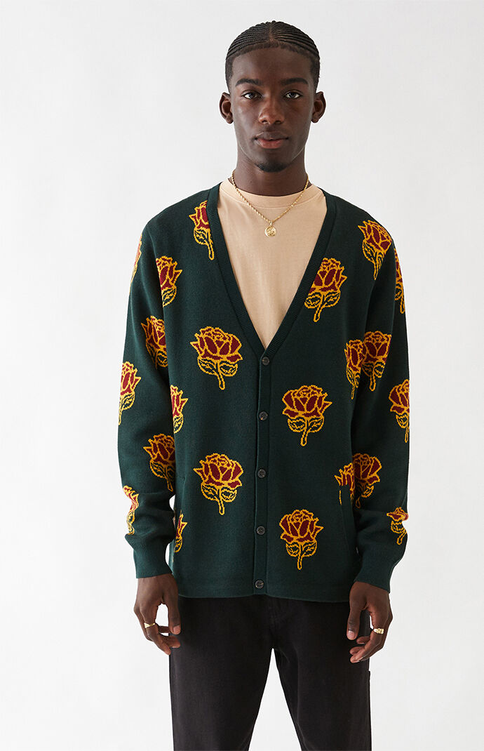 vans flower cardigan