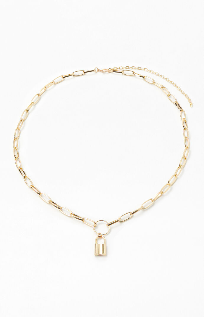 Gold Lock Chain Belt