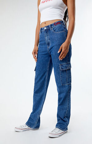 By PacSun '90s Boyfriend Cargo Jeans image number 3
