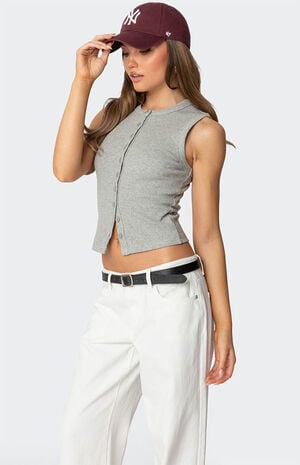 Basel Button Up Tank Top image number 4