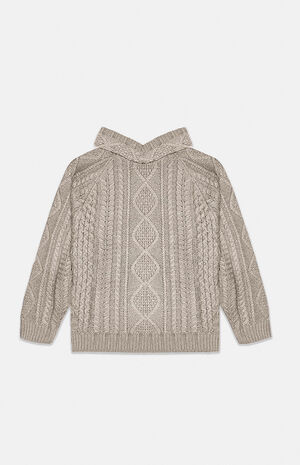 Core Heather Cable Knit Hoodie image number 6