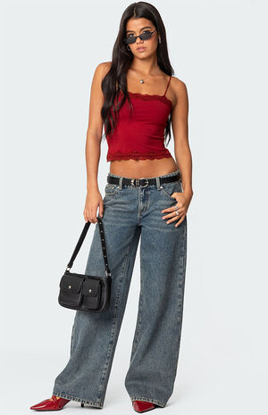 Cruella Lace Trim Tank Top image number 2