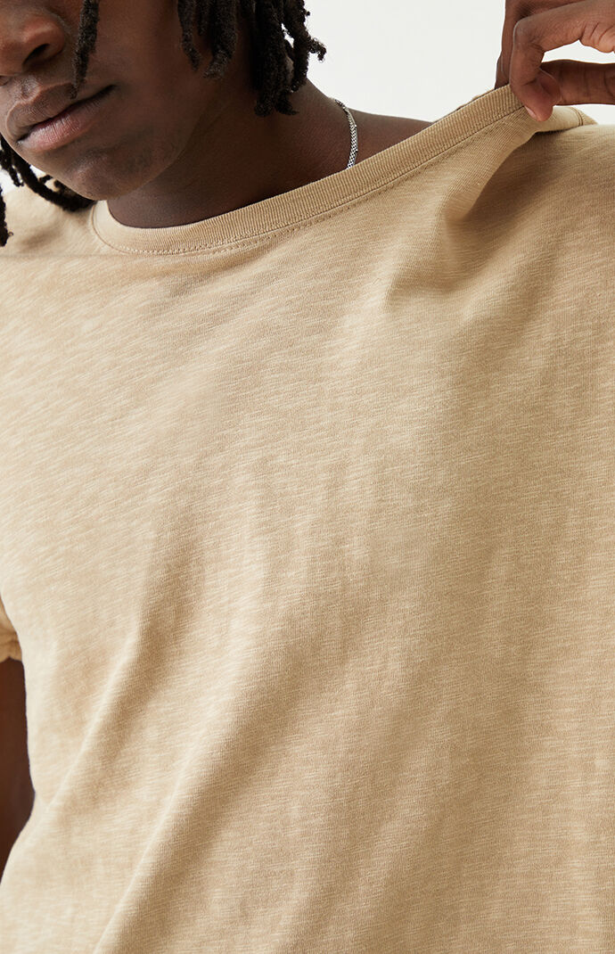 Tan Slub T-Shirt