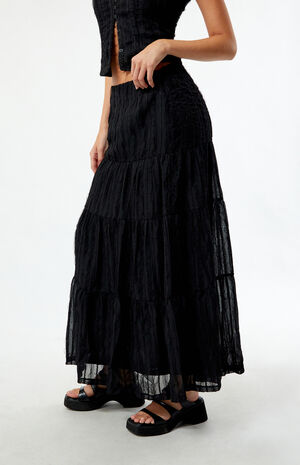 Tiered Maxi Skirt image number 3