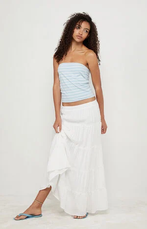 Tiered Maxi Skirt image number 2
