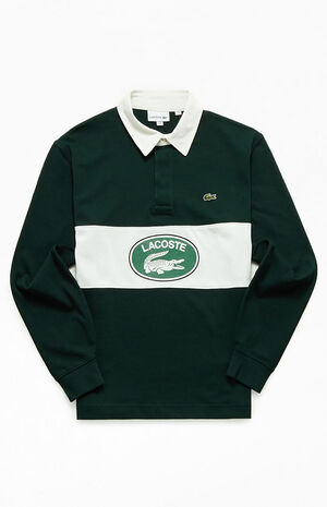 Graphic Long Sleeve Polo Shirt image number 1