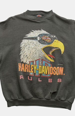 '90s Harley Davidson Charcoal Crew Neck Sweatshirt image number 4