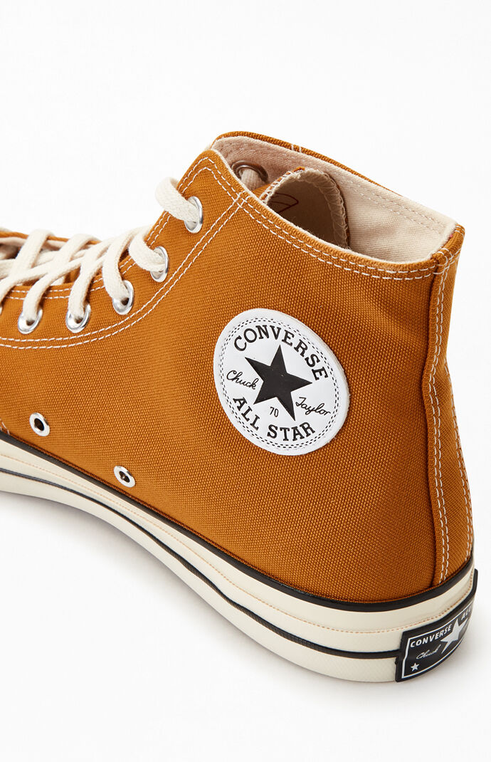 Gold Chuck 70 Hi Top Shoes