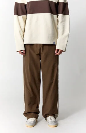Brown Brodie Baggy Track Pants image number 2