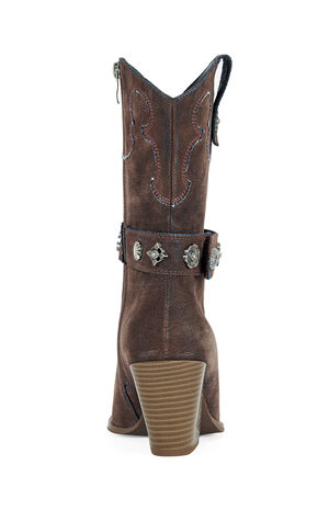 Women's Neith Orange Western Bootie image number 3