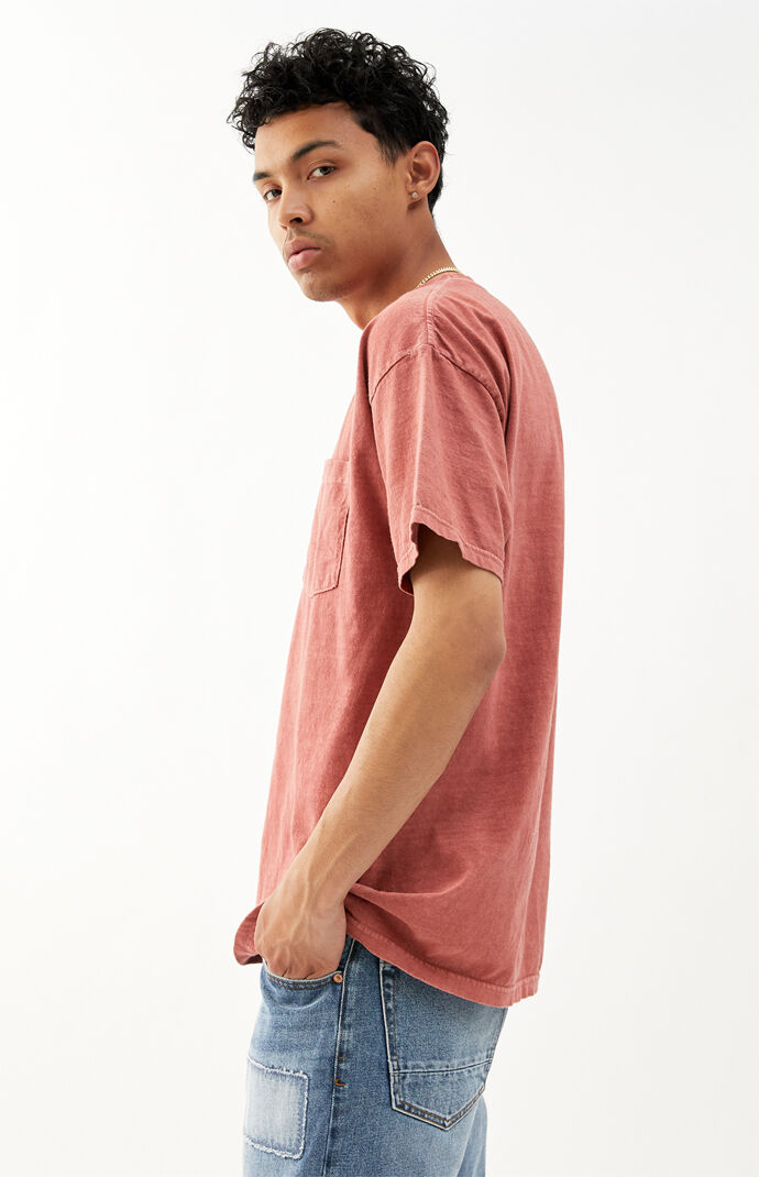 Red Vintage Wash Pocket T-Shirt