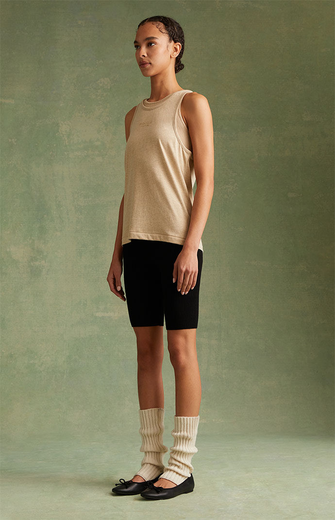 Fear of God ESSENTIALS Women's Gold Heather Core Tank Top