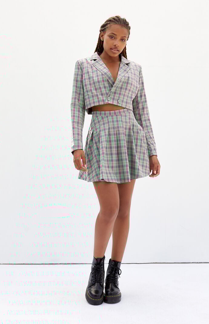 Checker Mini Skirt