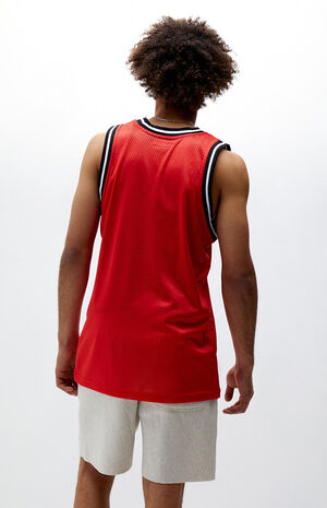 Red Mesh Tank Top image number 3