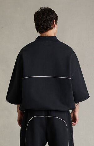 Vintage Black Active Trace 3/4 Sleeve Modern Polo Sweatshirt image number 4