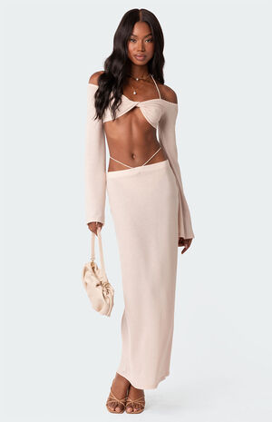 Celeste Low Rise Strap Maxi Skirt image number 2