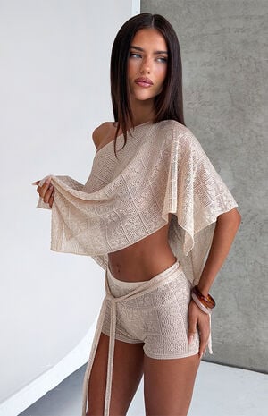 Fern Crochet Poncho image number 2