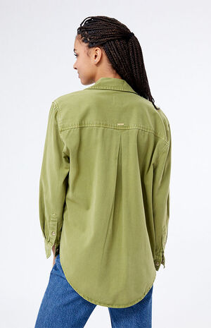 So Stoked Twill Button Down Shirt image number 3