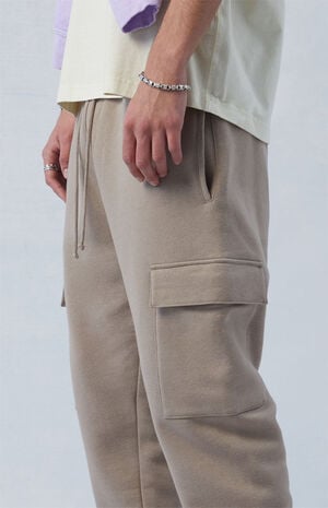 Eco Tan Slim Fleece Cargo Sweatpants image number 2