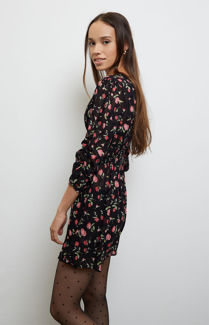 Cinched Sleeve Dress